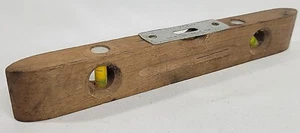 Vintage Stevens Wood Level Newton Falls Ohio Collectible 9” Long w/ Tapered Edge - Picture 1 of 3