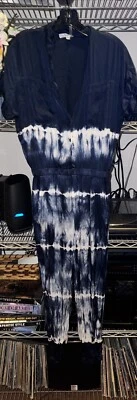 Mono para mujer Young Fabulous & Broke azul teñido con corbata S Foto 1 de 4