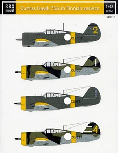 sd48018/ S.B.S. model - Decals - Curtiss Hawk 75A in Finnisch Service - 1:48 - Bild 1 von 1