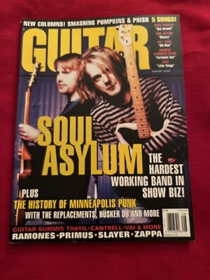 Guitar World Magazine August 1995 Soul Asylum, Zappa, Joe Perry, Ramones, Corgan Foto 1 de 4