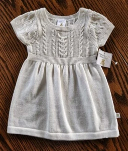 Nuevo con etiquetas Vestido Suéter Color Crema Bebé Niña Colección Oso Acurrucado Talla 6 Meses - Imagen 1 de 7