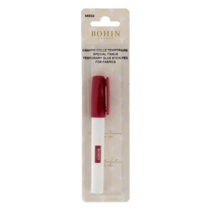 Bohin 65504Textilklebestift lösbar, Kleber rosa, Stift, temporär - Bild 1 von 2