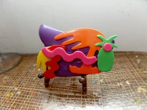 Fun French Barette Hair Clip Pinapple And Palm Tree - Picture 1 of 11