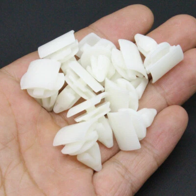 Clip de retención de moldura de apertura de rueda blanco 10 piezas para Audi VW Volkswagen 3C0853585 Foto 1 de 4