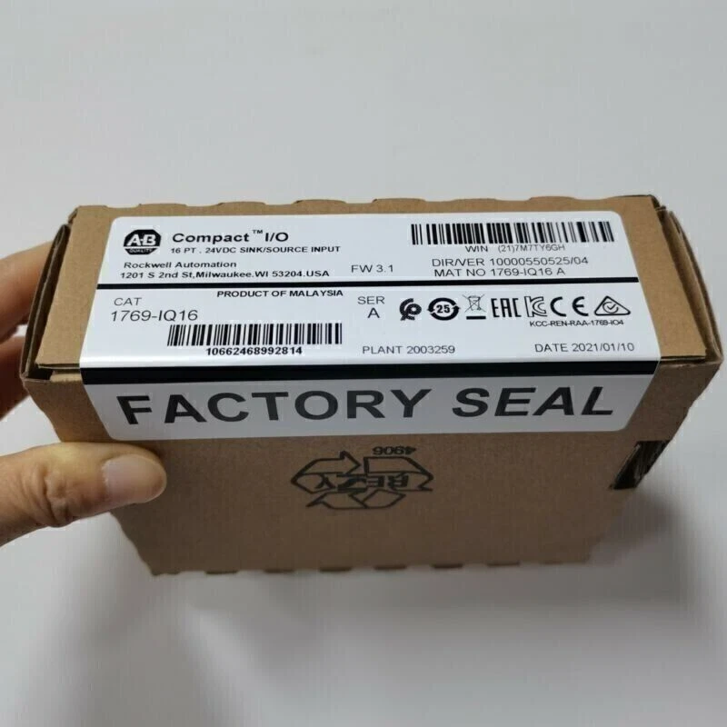 New Sealed AB 1769-IQ16 CompactLogix PLC Input Module 1769IQ16 US Free Tax - Image 1 of 1