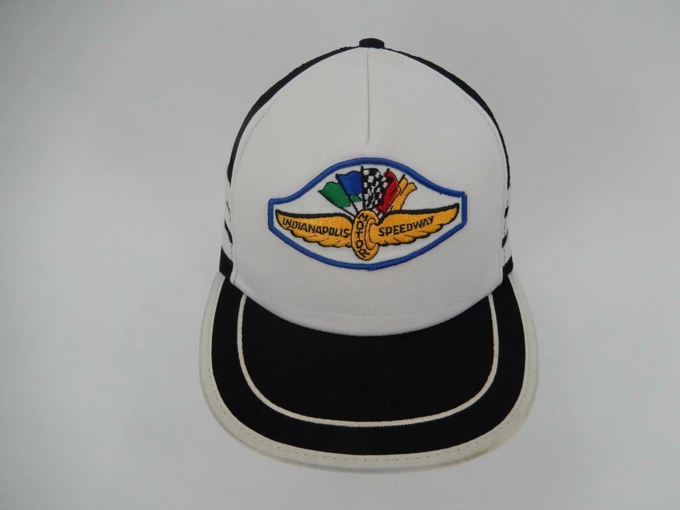 De Colección Indianapolis Motor Speedway Snapback Gorra Gorra 3 Rayas Trucker Indy 500 Carrera Foto 1 de 4