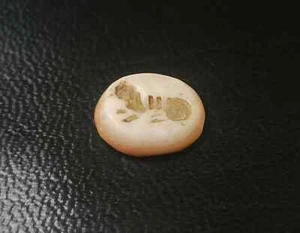 3000+ Years Old Authentic Ancient Rare Antique Tibetan Dzi Seal Agate Bead Old - Picture 1 of 6