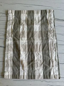 Restoration Hardware Baby Child 12x16 Pillow Cover 100% Cotton Striped Plaid - Picture 1 of 7