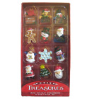 Kurt S Adler 12 Petite Treasures Mini Ornaments Christmas Santa Tree Snowman New
