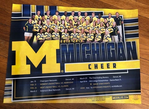 2012-2013 Michigan Football & basketball cheer/dance Team Cover