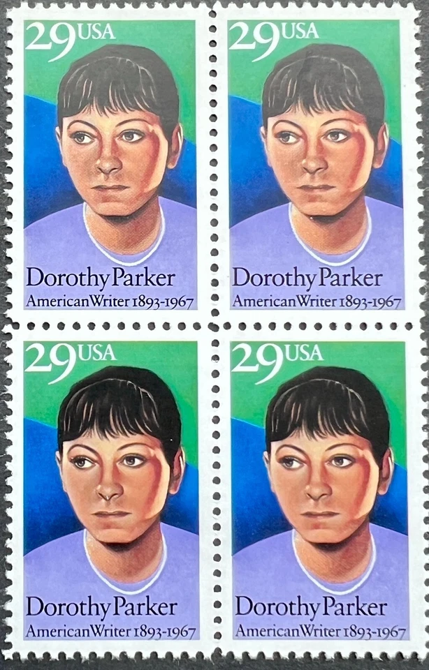 Scott#: 2698 - Literary Arts Issue Dorothy Parker 29¢ 1992 SV Block of 4 MNHOG - Image 1 of 1