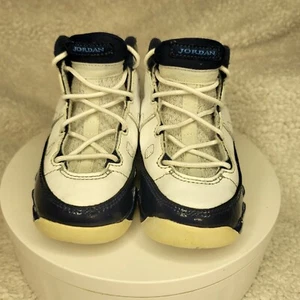 Nike Air Jordan 9 IX White University Blue 401812-145 Pre School Kids Shoes 7C - Picture 1 of 5