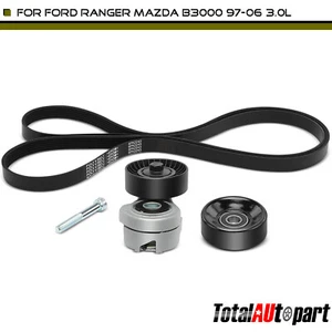3x Serpentine Belt Drive Component Kit for Ford Ranger Mazda B3000 97-06 V6 3.0L - Picture 1 of 8