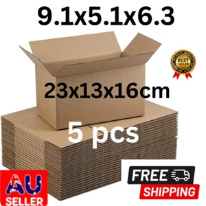 5pc(Ap:9X5X6,8x6x4)Cardboard Paper Boxes Mailing Packing Shipping Box Corrugated - Picture 1 of 3
