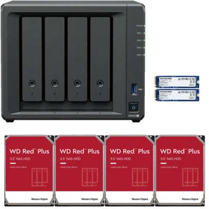 Synology DS423+ NAS a 4 alloggiamenti 2 GB RAM 1,6 TB cache 40 TB (4x10 TB) unità WD Red Plus - Foto 1 di 1