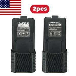 2PC Baofeng Pofung BL-5 3800mAh 7.4V Extended Li-ion Battery For UV-5R Radios