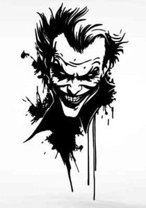 Vinyl Decal Car Truck Sticker Wall Batman Harley Quinn - Bleeding Joker - Picture 1 of 8