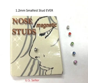 1.5mm Tinny Magnetic Nose, Ear, Tigrus, Stud Earring 5 colors - Picture 1 of 11