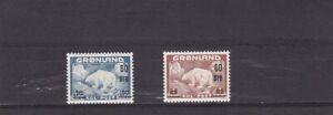 Greenland mnh surcharged set bear 1956 cat 99 USD