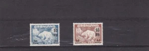Greenland mnh surcharged set bear 1956 cat 99 USD - Picture 1 of 1