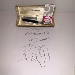 VINTAGE RARE WATERMAN LIGNE 60 FOUNTAIN PEN Nib 18k Fine Nice! - Picture 1 of 14