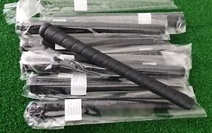 8er Set Grip Master Kunstleder perforiert Swinger Wrap Griffe - Schwarz - Bild 1 von 2