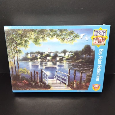Bay Point Reflections, Master Pieces 1000 Piece Jigsaw Puzzle 19x26, Dock, Lake - Image 1 of 3