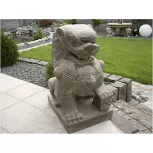 BALI TEMPELLÖWE aus STEINGUSS für GARTEN FROSTFEST GARTENDEKO NEU AP-TL-65-af - Bild 1 von 2