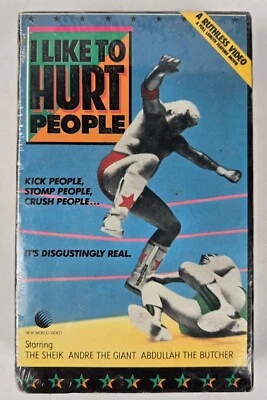 I Like To Hurt People Beta Tape Rare Not VHS Andre the Giant Wrestling SEALED - Imagem 1 de 4