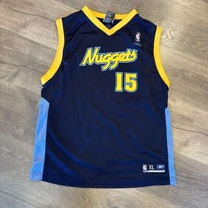 Adidas Denver Nuggets Carmelo Anthony #15 Basketball Jersey Youth XL Blue - Picture 1 of 7
