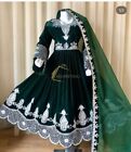 Stylish Afghani Green Velvet Dress Traditional Dress With Stylish Embroidery