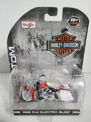 2004 Maisto 1968 FLH Electra Glide Diecast 1:24 Harley Davidson Motorcycle NEW - Image 1 of 3