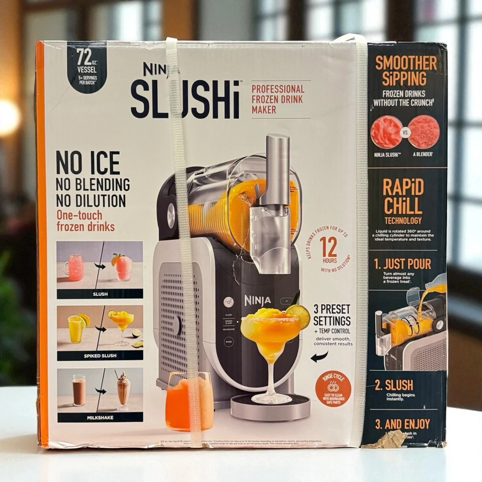 Ninja SLUSHi 3-in-1 72oz Professional Frozen Drink Maker FS300 **