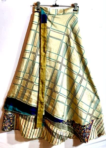 Incredible-art Vintage Silk Sari Magic Wrap Skirt Reversible Double Layer skirt, - Picture 1 of 6