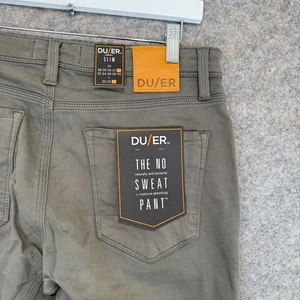 DU/ER Pants Mens 32x34 NX2 Slim Technical Stretch No Sweat Workwear Chino NEW - Picture 1 of 17