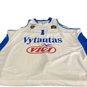 Vytautas LaMelo Ball #1 Basketball Jersey XL Blue White Lithuania Pro Team - Picture 1 of 8