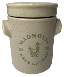 Magnolia Candle Mini Crock Herb Garden Vintage-Inspired - Picture 1 of 8