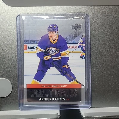 2021-22 Upper Deck Series 1 - Debut Dates #DD-4 Arthur Kaliyev - Image 1 of 2