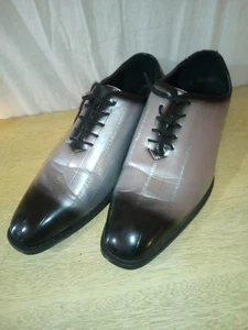 Sz 11 Men's Bolano Brayden Silver Dress Shoes - Picture 1 of 14