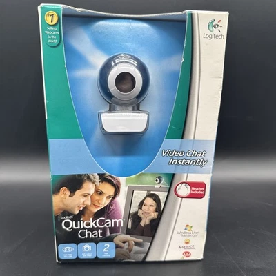 NUEVO Logitech Quickcam Video Chat Web Cam Skype Auriculares incluidos Foto 1 de 4
