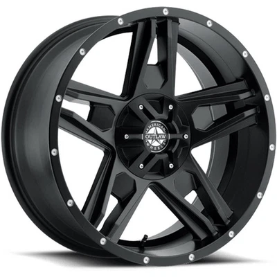 4 Wheels 20" Lonestar 20x9 5x127 Satin Black -10ET 71.5CB (124-2974B) - Image 1 of 3