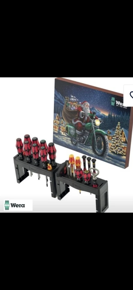WERA ADVENTSKALENDER WEIHNACHTSKALENDER 2025 28-TEILIG PREMIUM WERKZEUG # - Bild 1 von 1