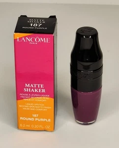LANCOME MATTE SHAKER 187 ROUND PURPLE liquid lipstick limited full size New - Picture 1 of 5