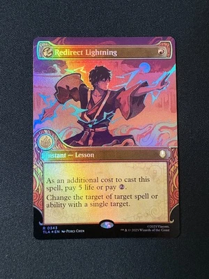 2025 MTG Avatar The Last Airbender Redirect Lightning Showcase Foil #343 - Image 1 of 2