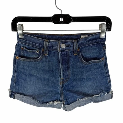 Levi’s White Oak Cone Denim Shorts Size 25 Cut-Off Mini Shorts 2.5 Inch - Image 1 of 4