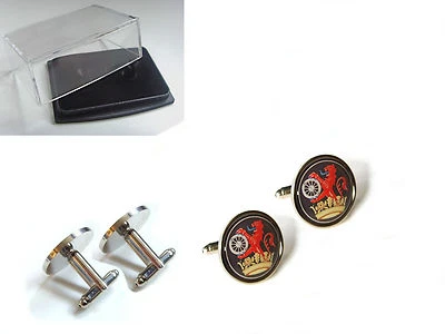 BRITISH RAILWAY BR BRITISH RAILWAYS CICLISMO LEÓN INSIGNIA HOMBRES GEMELOS REGALO Foto 1 de 4