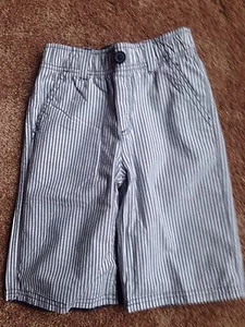 Neu mit Etikett Gymboree YACHT TEAM wendbare grau & grau weiß gestreifte Shorts Größe 5 - Bild 1 von 7
