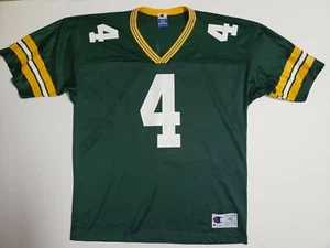 Camiseta deportiva vintage de los 90 Green Bay Packers Brett Favre #4 Champion talla 40 M - Imagen 1 de 6