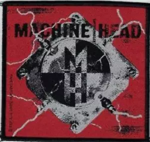 MACHINE HEAD WOVEN PATCH LICENSED SIZE VARIOUS TO 100MM DIAMETER - Bild 1 von 2
