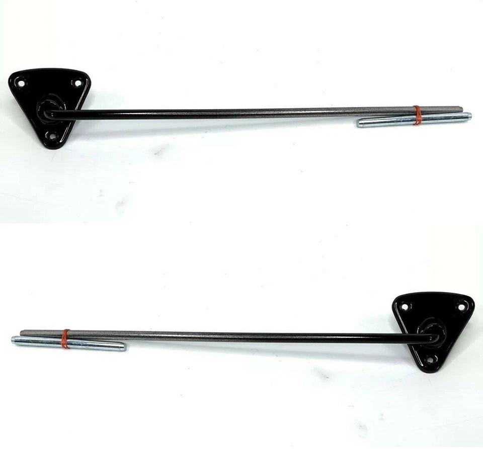 Par de soportes de parasol negros para camionetas Chevy/GMC 1967-72 Foto 1 de 4